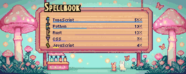 BaranDev's Spellbook in the fairy-garden scene